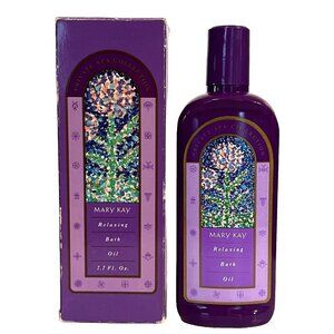 Vintage Mary Kay Private Spa Collection Relaxing Bath Oil 80% full READ